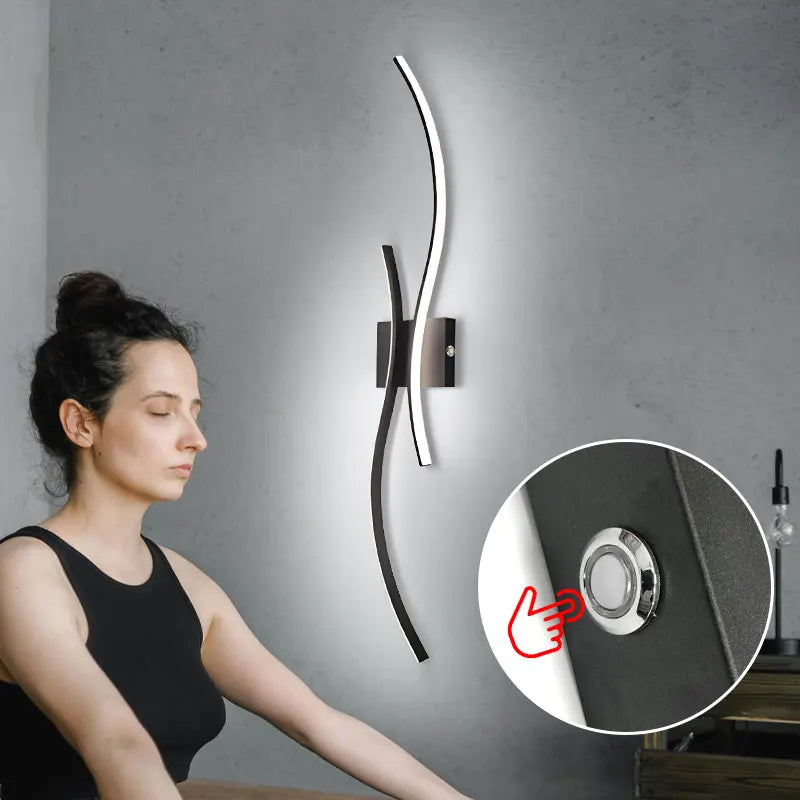 Wireless Rechargeable LED Wall Sconce - Touch Dimmable with Remote Control