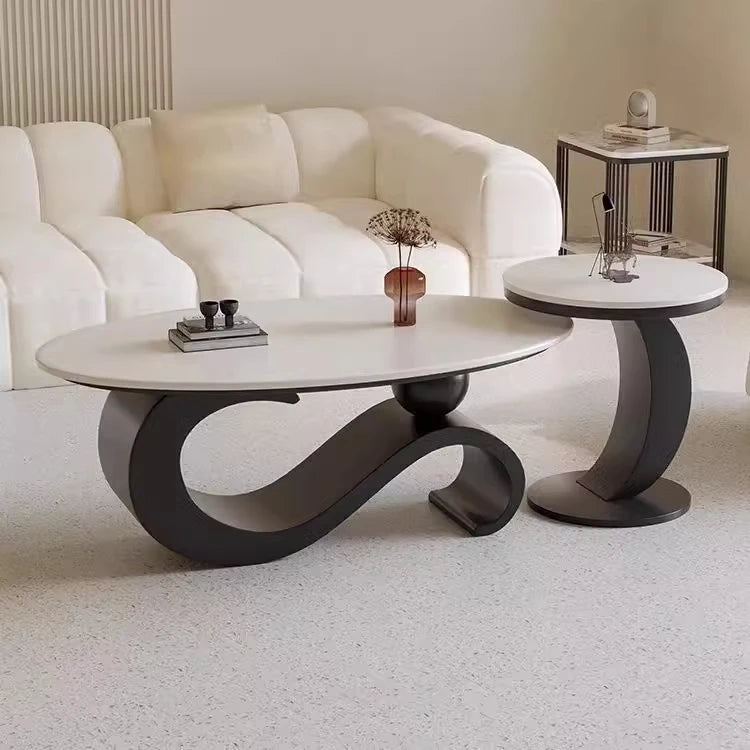 Modern Round Coffee Table - Italian Designer Style