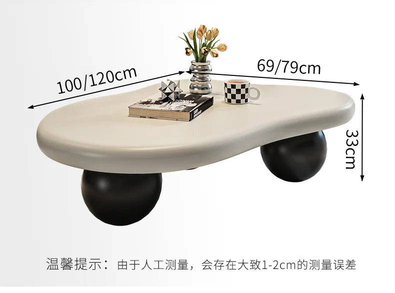 Cream Style Cloud Coffee Table - Modern Living Room Furniture