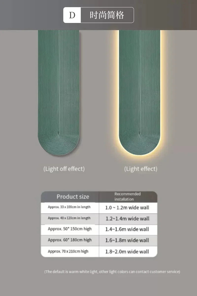 LED Minimalist Line Wall Light - Modern Background Lighting Fixture