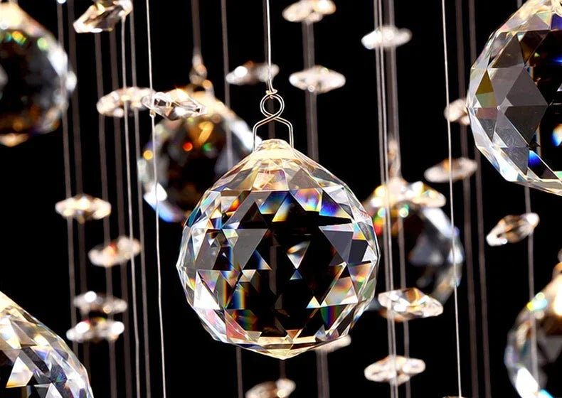 Modern Crystal Chandelier Square Luxury Lamp Indoor Hanging Lighting Equipment For Living Room Dining Room Lobby Ceiling Lustres