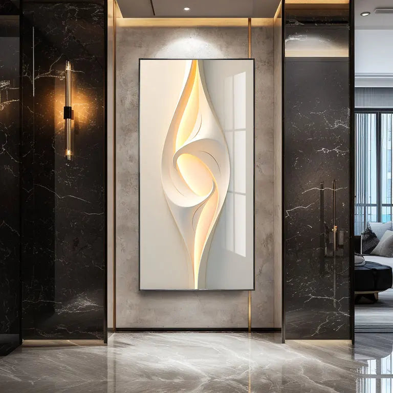 Modern Minimalist LED Wall Art - Abstract Entryway Decorative Painting