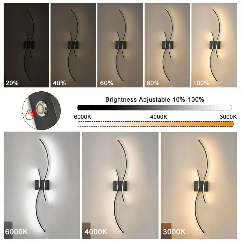 Wireless Rechargeable LED Wall Sconce - Touch Dimmable with Remote Control