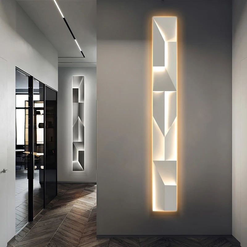 Modern LED Wall Art Light - Minimalist Bedroom & Living Room Decor