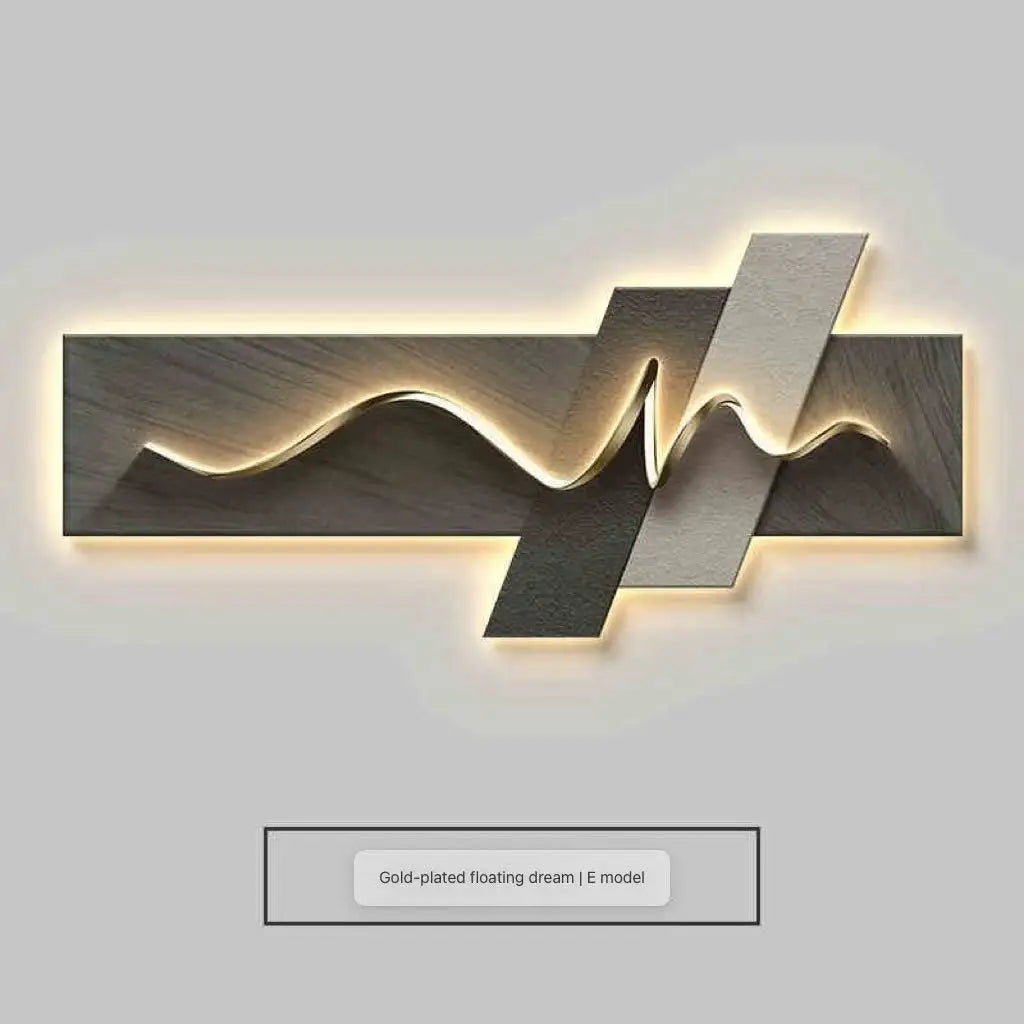 LED Ambient Light Painting - Modern Luxury Sofa Background Wall Art