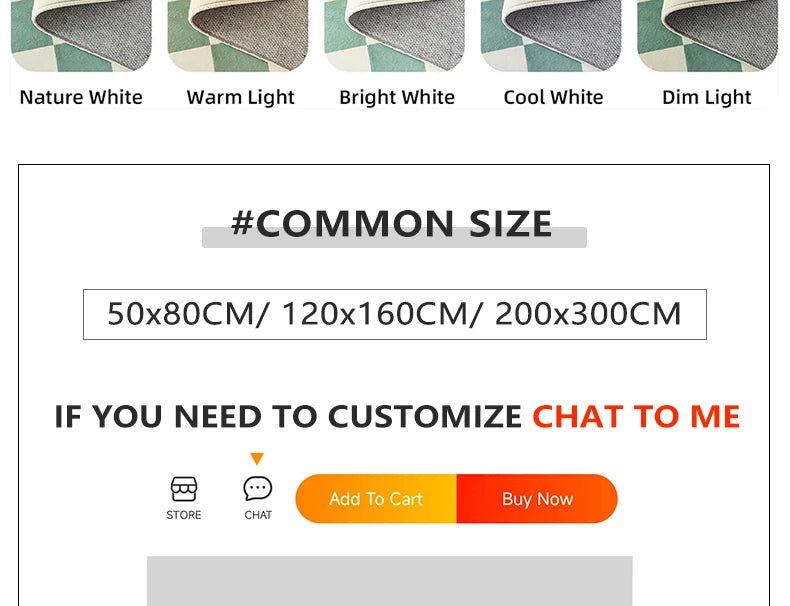 Mandala Round Area Rug - Non-Slip Dirt-Resistant Carpet for Living Room & Bedroom