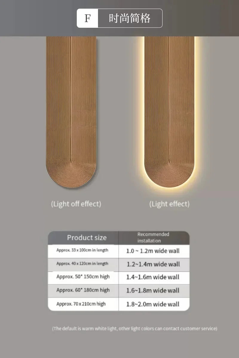 LED Minimalist Line Wall Light - Modern Background Lighting Fixture