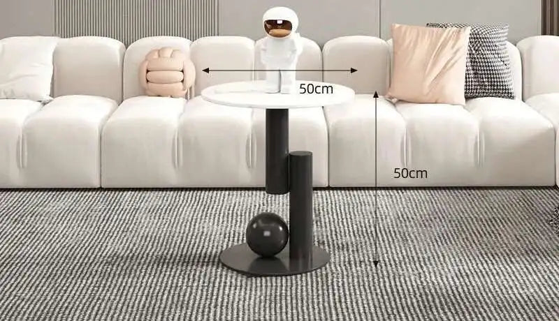 Italian Luxury Oval Coffee Table - Rock Board Top