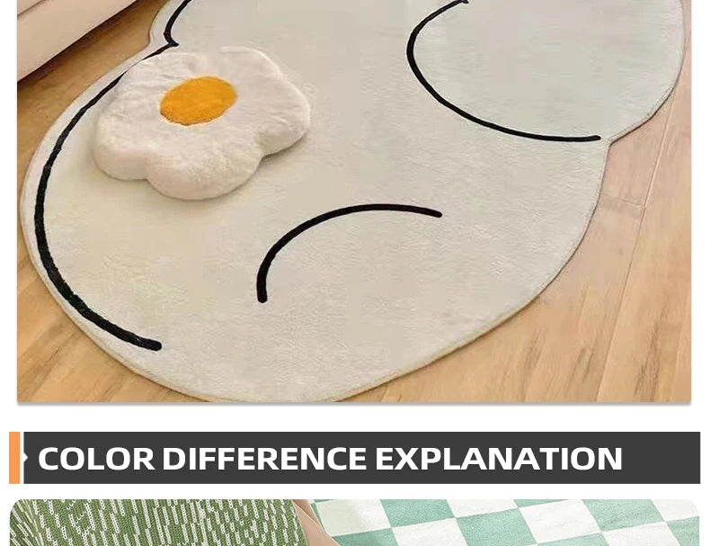 Living Room Carpet Irregular Rug Home Decoration Modern Bedroom Lounge Large Area Rugs Soft Thickened Fluffy Plush Floor Mat