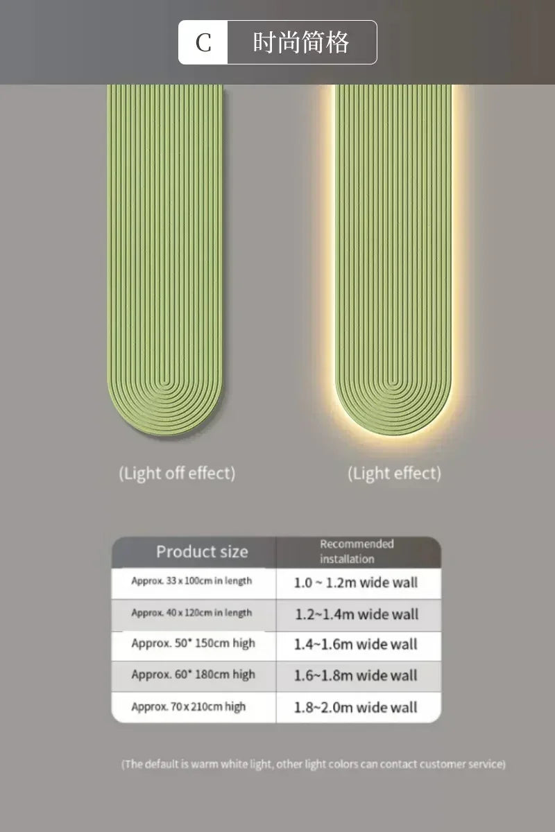 Modern LED Wall Lamp - Minimalist Line Light Fixture