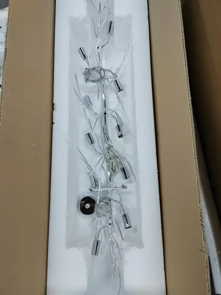 Artpad Modern Ginkgo Leaf Chandeliers for Dining room Ceiling Leaves Pendant Chandelier for Living Room Bedroom Kitchen Island