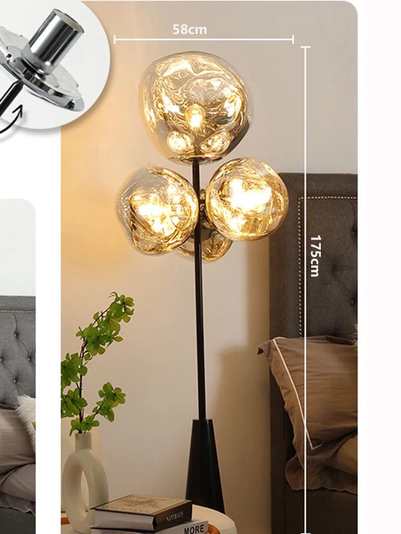 Luxury Simplified Floor Lamp - Modern Standing Light for Living Room & Bedroom
