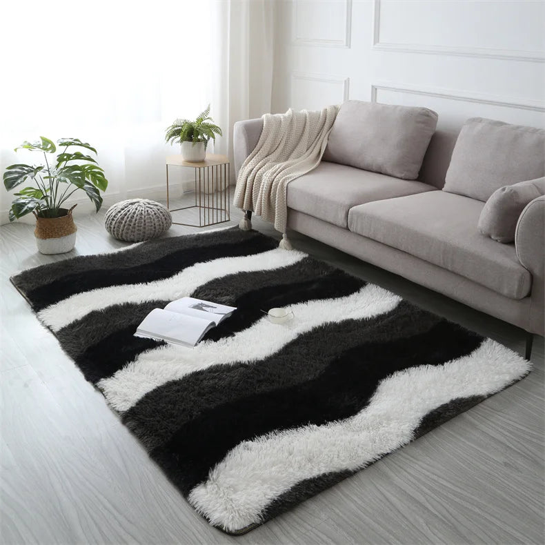 Premium Fluffy Shag Rug - Extra Soft Area Carpet for Living Room