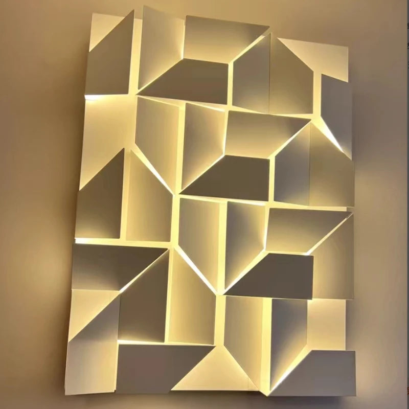 LED Wall Art Sconce - Creative Background Light for Modern Interiors