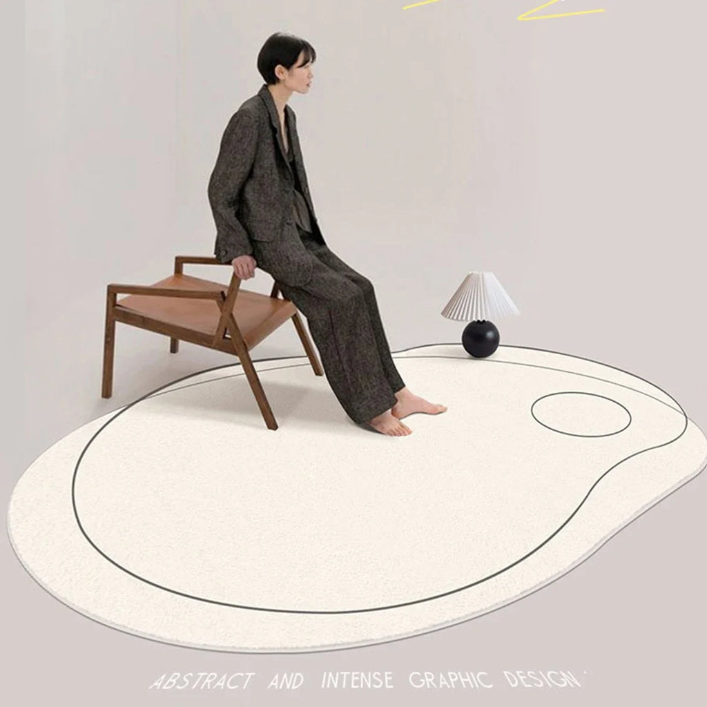 Living Room Carpet Irregular Rug Home Decoration Modern Bedroom Lounge Large Area Rugs Soft Thickened Fluffy Plush Floor Mat