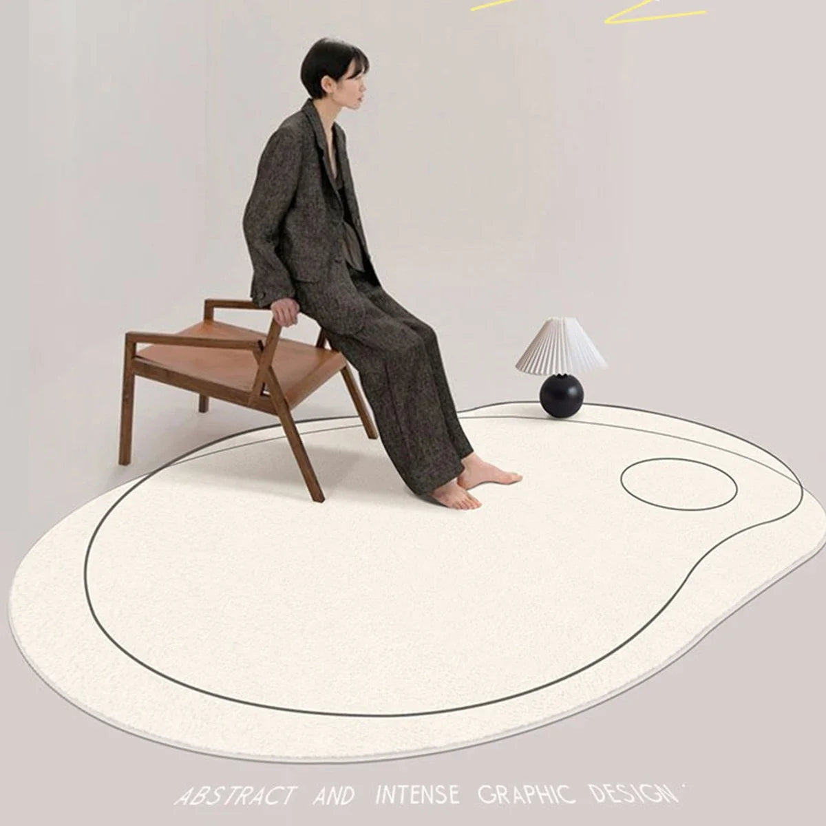 Living Room Carpet Irregular Rug Home Decoration Modern Bedroom Lounge Large Area Rugs Soft Thickened Fluffy Plush Floor Mat