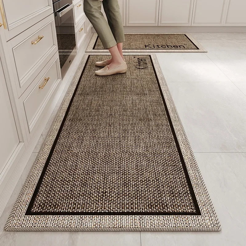 Kitchen Runner Rug - Non-Slip Long Strip Floor Mat for Kitchen & Hallway