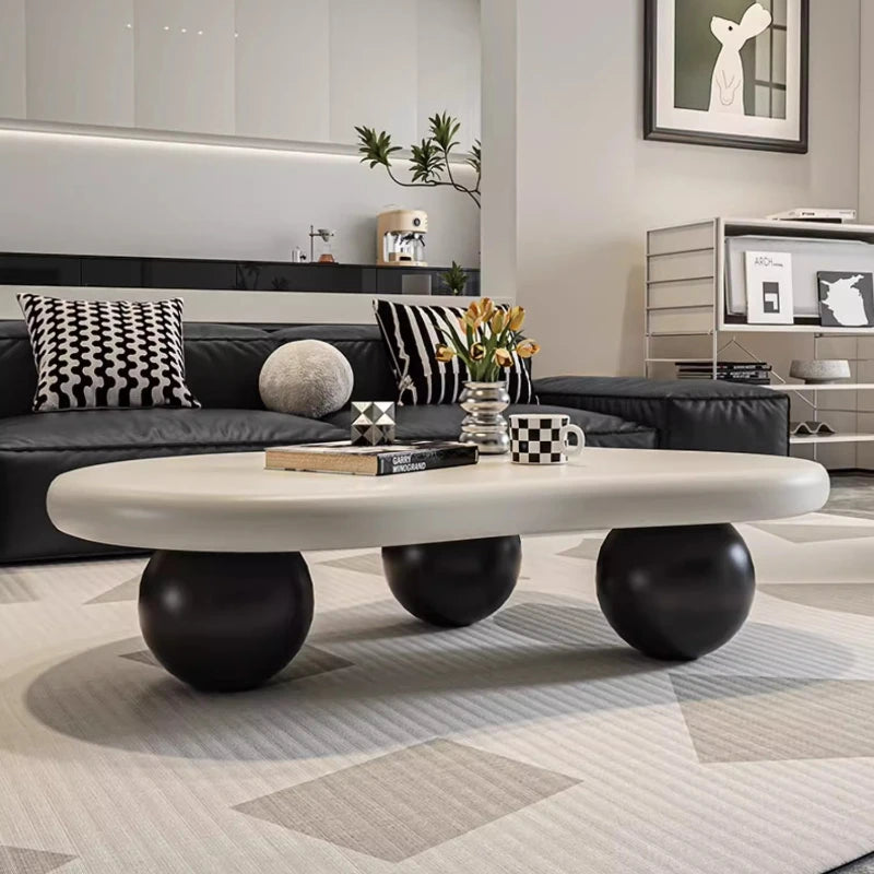 Cream Style Cloud Coffee Table - Modern Living Room Furniture
